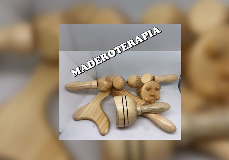 Elementos que se utilizan para los tratamientos de maderoterapia.