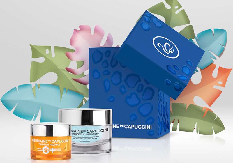 Pack de dos cremas de Germaine de Capuccini en una caja azul.